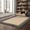 Captiv8e Designs Costa Mixed Pile Classic Border Sand/Charcoal Indoor/Outdoor Area Rug - 2 of 4