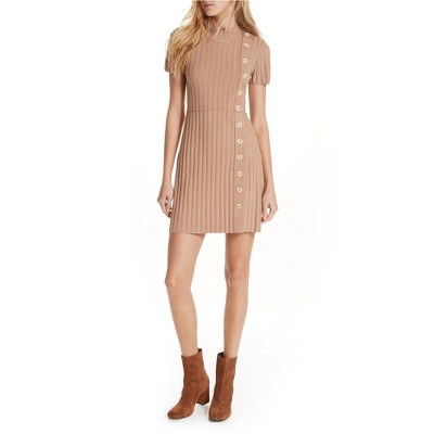 Free People Womens Lottie Rib Knit Sweater Dress