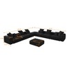 WJShome Modular Sectional Sofa with Ottomans,8 Seater Corduroy V Shaped Reversible Corner Couch,181.73" Convertible Sofa & Couch - 3 of 4