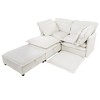 Kumasinova Modern Versatile Sofa with Storage Function, Double-Layer Cushion Modular Sofa, Freely Combinable, 4-Seater Couch for Living Room - 3 of 4