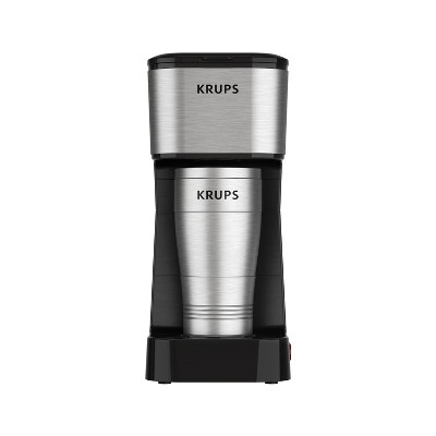 Krups 14 fl oz  Simply Brew To Go Coffee Maker, Single-Serve with Stainless Steel Travel Mug