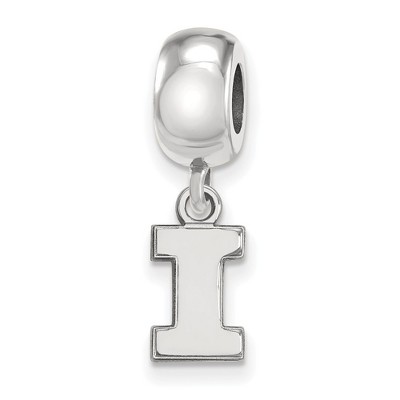 Black Bow Jewelry Sterling Silver Illinois Fighting Illini NCAA Bead Charm