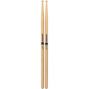 Promark Finesse 718 Hickory Small Round Wood Tip Drum Sticks Wood - 1 of 4