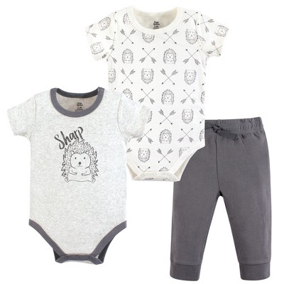 Yoga Sprout Baby Boy Cotton Layette Set, Hedgehog, 6-9 Months