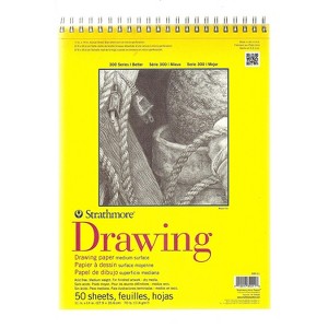 Strathmore 300 Series Drawing Paper Pads 11" x 14" Pack Of 2 (2PK-340-11-1) 29467-PK2 - 1 of 1
