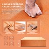 Gymojoy 24x24x6" Outdoor Cushion Patio Chair Furniture Cushion 28D High Density Sponge Cushion with Removable Cover Cushion Replacement - 4 of 4