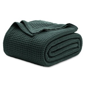Bedsure | Waffle Weave 100% Cotton Solid Blanket For All Season, Breathable and Soft, Waffle Weave Blanket for Summer Spring, Bed Blanket, Best Gift - 1 of 4