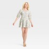 Women's Puff Short Sleeve Corset Mini A-Line Dress - A New Day™ - 3 of 3