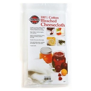 Norpro 2 sq yds 100% Cotton Bleached Washable Cheesecloth - 1 of 4