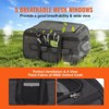 Munora Rolling Pet Carrier with Wheels for Pets Under 35 lbs - Telescopic Handle & Shoulder Strap, Includes Folding Bowl, Black - 4 of 4