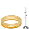Steeltime Men's stainless steel band ring with greek key inlay accents. Size Options: 9-12. Color Options: Silver, Gold. Black - 3 of 4