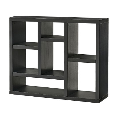 LIVAREEmlen Open Wooden Open Shelf Bookcase,Freestanding Display Storage Cabinet with 7 Cube Storage Spaces,Entryway,Living Room Storage Cabinet