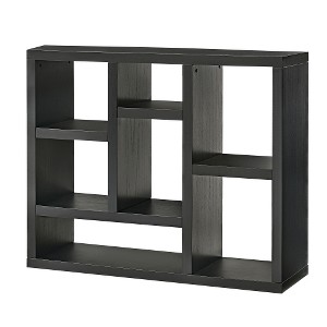LIVAREEmlen Open Wooden Open Shelf Bookcase,Freestanding Display Storage Cabinet with 7 Cube Storage Spaces,Entryway,Living Room Storage Cabinet - 1 of 4