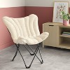 Butterfly Chair Cream Faux Shearling - Room Essentials™ - 2 of 4