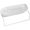 Metal Wall Shelf with Towel Bar White - Honey-Can-Do: Steel Bathroom Holder, No Surface Treatment - 3 of 4