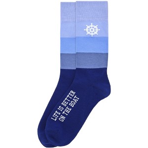 Pavilion Gift Company - On The Boat - M/L Unisex Crew Sock - Socks - 1 of 4