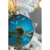 Syemin Decorative Objects Christmas Ball Ornaments Glass Decorative Hanging Ball Christmas Tree Ornaments Set of 4, Blue, 4.7"*4.7"*4.7" - 4 of 4