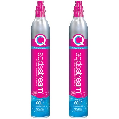 Sodastream Quick Connect Co2 Exchange Carbonator Set of 2 Plus Target Gift Card with Exchange
