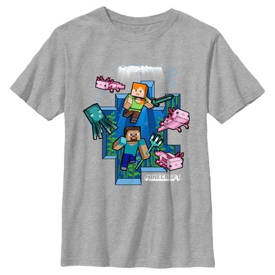 Boy's Minecraft Under The Sea T-shirt : Target