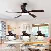 HUMHOLD 60 Inch Ceiling Fan with Light and Remote, 5 Reversible Blade, Large Ceiling Fan-Downrod Mount, Remote,6-Speed Noiseless DC Motor - 3 of 4