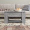 vidaXL Coffee Table Gray Sonoma 31.1"x19.3"x16.1" Engineered Wood - 3 of 4