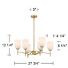 Possini Euro Design Possini Euro Skye 27 3/4" Wide Gold 6-Light Chandelier - 4 of 4