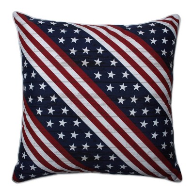 25" Outdoor/Indoor Floor Pillow Major Americana Red  - Pillow Perfect