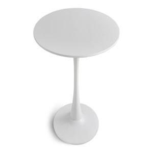 GlasFlength Dining Tables Modern Round Pedestal Table with Mid Century Design for Kitchens and Dining Areas, White, 31.5"*31.5"*28.74" - 1 of 4
