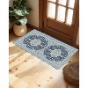 Washable Area Rug for Living Room, Bedroom, Dining, Vintage, Non-Slip, Stain-Resistant - 3 of 4