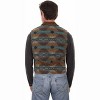 Men's Aztec Knit Back Boar Leather Vest - Scully - 2 of 2