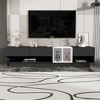 LIVAREEmlen Sleek and Stylish TV Stand with Perfect Storage Solution, Two-tone Media Console for TVs Up to 80''Black - 2 of 4