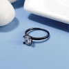 Envy Wedding Ring Set by Ginger Lyne CZ Sterling Silver Engagement Ring and Band for Women - 4 of 4