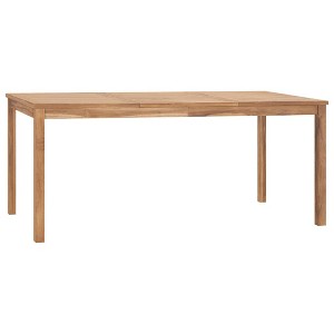 Dining Table Warm brown Solid teak wood 70.9 x 35.4 x 30.3 in - 1 of 4