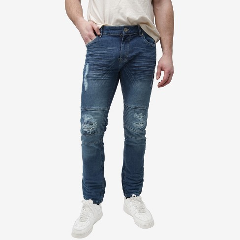 Raw X Men's Stretch Moto Jeans In Med Wash Size 30x30 : Target