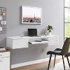 Modway Render Wall Mount Wood Office Desk - 3 of 3