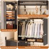 Besiost Closet System with Wooden Drawers and Two Hanging Rods - 3 of 4