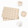 Unique Bargains Stackable Velvet Jewelry Organizer Trays with Removable Dividers for Drawer Set of 2 - 3 of 4