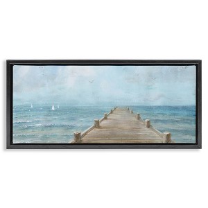 Stupell Industries Waterfront Pier Coastal Ocean View, 31" x 14" - 1 of 4