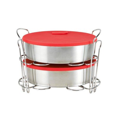 Instant Pot Set of 2 Pans with Lids and 2 Racks