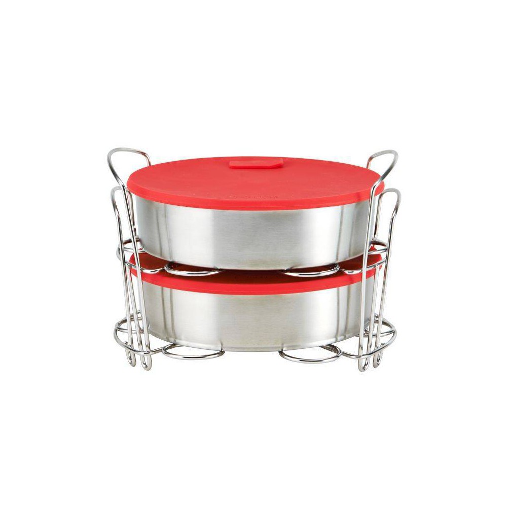 UPC 015388075618 product image for Instant Pot Set of 2 Pans with Lids and 2 Racks | upcitemdb.com