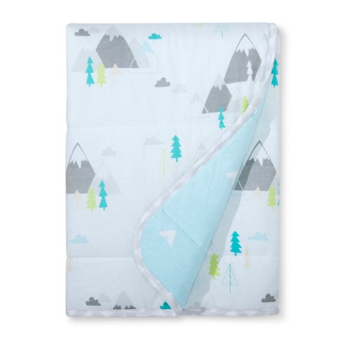 Jersey Knit Reversible Blanket Adventure Awaits - Cloud ...