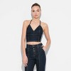 Women's Deep V-Neck Denim Halter Top - Wild Fable™ - 2 of 3