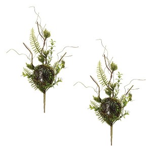 Bird Nest Twig Spray (Set of 2) - 1 of 3