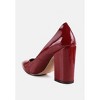 Kamira Patent Faux Leather Block Heel Pumps - 3 of 4