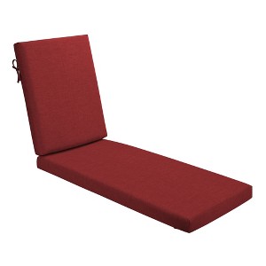 ARDEN Foam Outdoor Chaise Lounge Cushion, 21 x 72, made with ProFoam, Rain-proof, Fade Resistant - 1 of 4