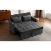 Vynxaria 56.9" Loveseat Sofa Bed with USB Ports & Adjustable Backrest - Comfort Meets Convenience - 3 of 4