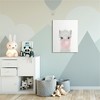 Stupell Industries Baby Woodland Alpaca with Pink Bubble Gum - 2 of 4