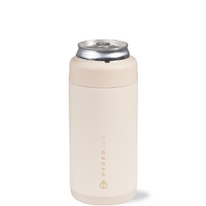 HydroJug Can Cooler - 2-in-1 Insulated Can Cooler Cup 12oz - Stainless Steel, Non-Slip Rubber Base, Screw-Top Lid - 1 of 4