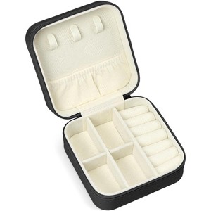 Travel Jewelry Box, Mini Jewelry Travel Case, Jewelry Organizer Case, Portable Small Jewelry Organizer Storage Boxes - 1 of 4