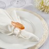 Saro Lifestyle Luxe Quartz Napkin Ring (Set of 4), Brown - 3 of 3